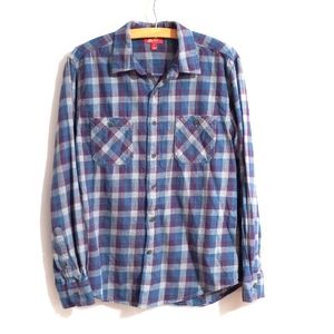 Arizona Jean Company - Long Sleeve Button Down Plaid Flannel Shirt